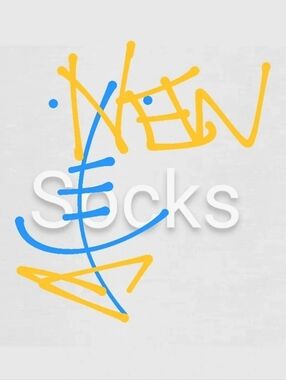 NEW Deep Blue Cozy Non-Slip Socks